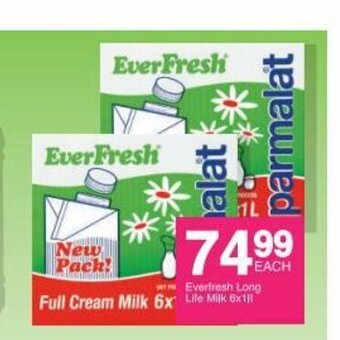 Save Everfresh Long Life Milk 6x1lt offer