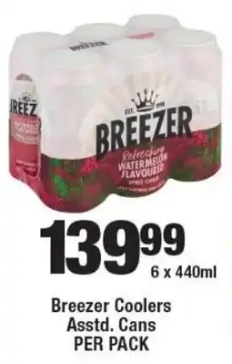 OK Liquor Breezer Coolers Cans offer