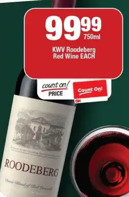 OK Liquor KWV Roodeberg Red Wine offer