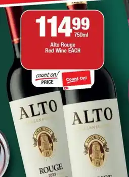 OK Liquor Alto Rouge Red Wine offer