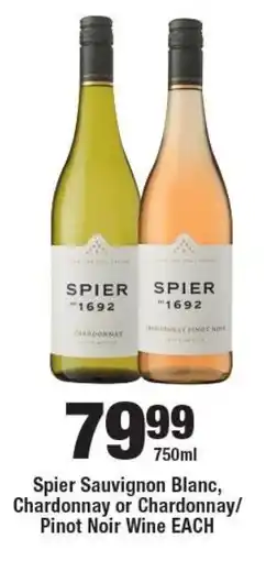OK Liquor Spier Sauvignon Blanc, Chardonnay or Chardonnay/ Pinot Noir Wine offer