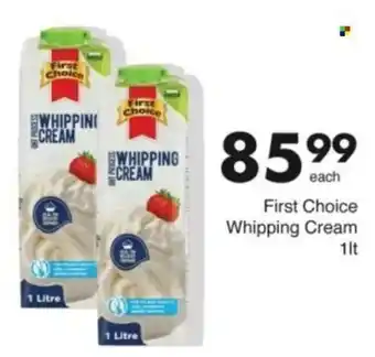 Save Hyper First Choice Whipping Cream offer