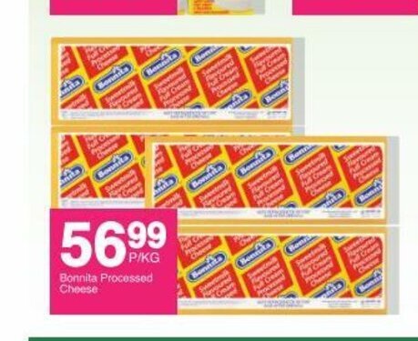 Save Bonnita Processed Cheese per kg offer