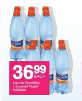 Save Aquelle Sparkling Flavoured Water 6x500ml offer
