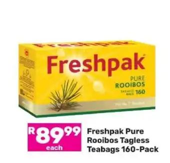 Game Freshpak Pure Rooibos Tagless Teabags 160-Pack offer