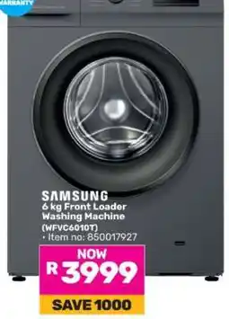 Game Samsung 6 kg Front Loader Washing Machine offer
