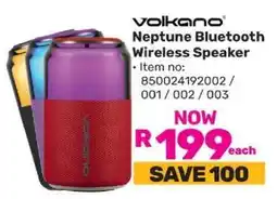 Game Volkano Neptune Bluetooth Wireless Speaker offer