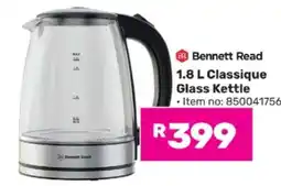Game Bennett Read 1.8 L Classique Glass Kettle offer