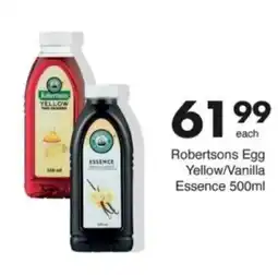 Save Hyper Robertsons Egg Yellow/ Vanilla Essence offer