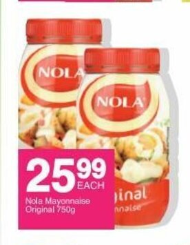 Save Nola Mayonnaise Original 750g offer
