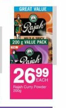 Save Rajah Curry Powder 200g offer