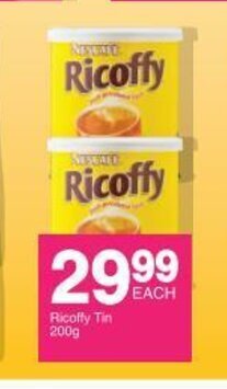 Save Ricoffy Tin 200g offer