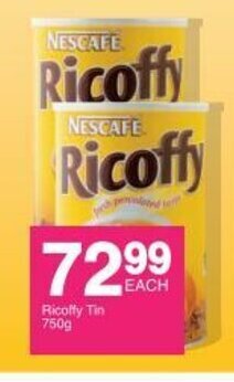 Save Ricoffy Tin 750g offer