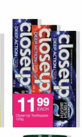 Save Close-Up Toothpaste 125g offer