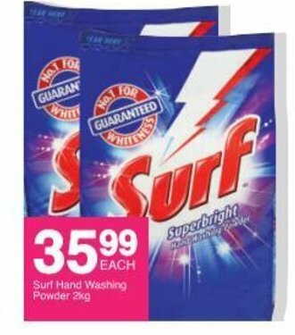 Save Surf Hand Washing Powder 2kg offer