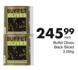 Save Hyper Buffet Olives Black Sliced offer