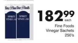 Save Hyper Fine Foods Vinegar Sachets offer