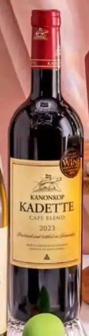 Pick n Pay Liquor Kanonkop Kadette Cape Red Blend offer