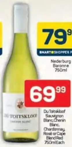 Pick n Pay Liquor Du Toitskloof Sauvignon Blanc, Chenin Blanc, Chardonnay Rosé or Cape Blend Red offer