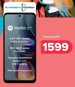 PEP Motorola E15 offer