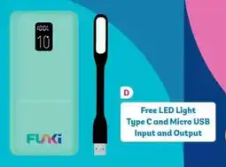 PEP Funki 10000mah Powerbank Pastille + Light offer