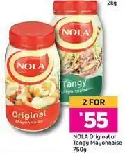 Game Nola Original Or Tangy Mayonnaise-For 2 x 750g offer