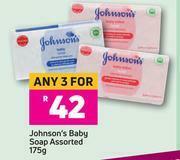 Game Johnson's Baby Soap Assorted-For Any 3 x 175g offer