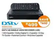 Expert Dstv HD Single View Decoder 10S DSD4142S offer