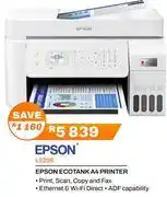 Expert Epson Ecotank A4 Printer L5296 offer