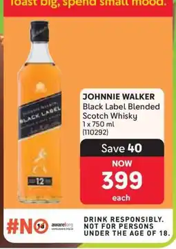Makro Johnnie Walker Black Label Blended Scotch Whisky offer