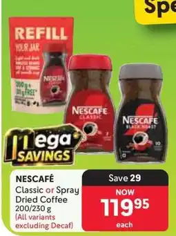 Makro NESCAFÉ Classic or Spray Dried Coffee offer