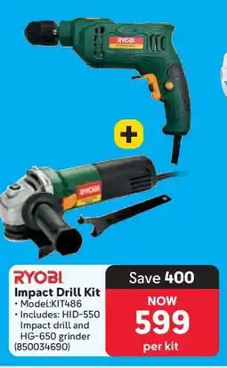 Makro RYOBI Impact Drill Kit offer