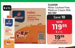 Makro Clover Nolac Lactose Free Medium Cream Milk offer