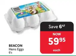 Makro BEACON Hens Eggs 6's offer