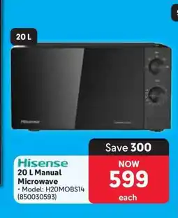 Makro Hisense 20 L Manual Microwave offer