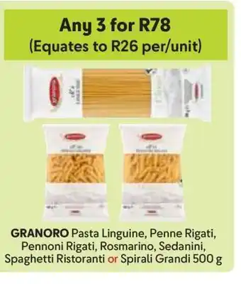 Makro GRANORO Pasta offer