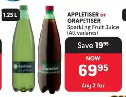 Makro Appletiser or Grapetiser offer
