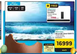 Makro Hisense 216 cm (85”) Smart QLED TV offer