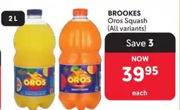 Makro BROOKES Oros Squash (All variants) offer