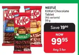 Makro NESTLÉ KitKat Chocolate Tablet offer