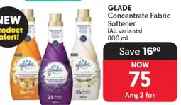 Makro GLADE Concentrate Fabric Softener offer