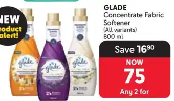 Makro GLADE Concentrate Fabric Softener offer