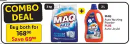 Makro MAQ Auto Washing Powder PLUS Auto Liquid offer