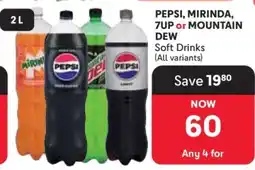 Makro PEPSI, MIRINDA, 7UP OR MOUNTAIN DEW offer
