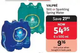 Makro Valpré Still or Sparkling Spring Water offer