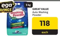 Makro GREAT VALUE Auto Washing Powder offer