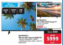 Makro SKYWORTH 139 cm (55) Smart QLED TV offer