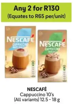 Makro NESCAFÉ Cappuccino 10’s offer