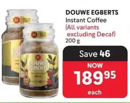 Makro Douwe Egberts Instant Coffee offer