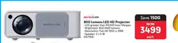 Makro 800 Lumens LED HD Projector offer